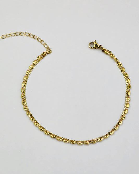 Gold plated western anklet