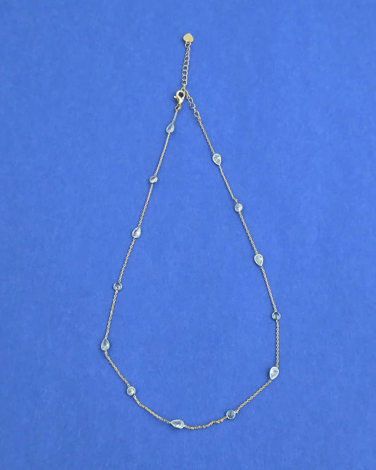 Cz chain with 2tone plating