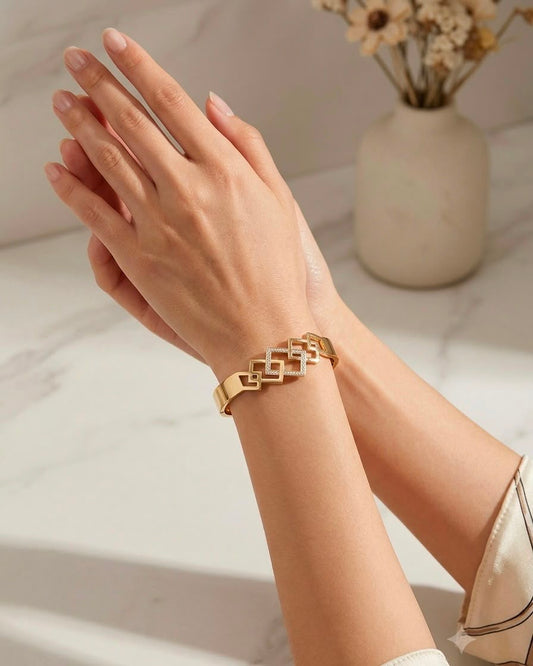 Gold plated anti tarnish bracelet