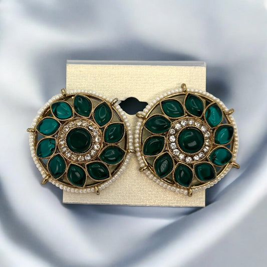 Green big studs