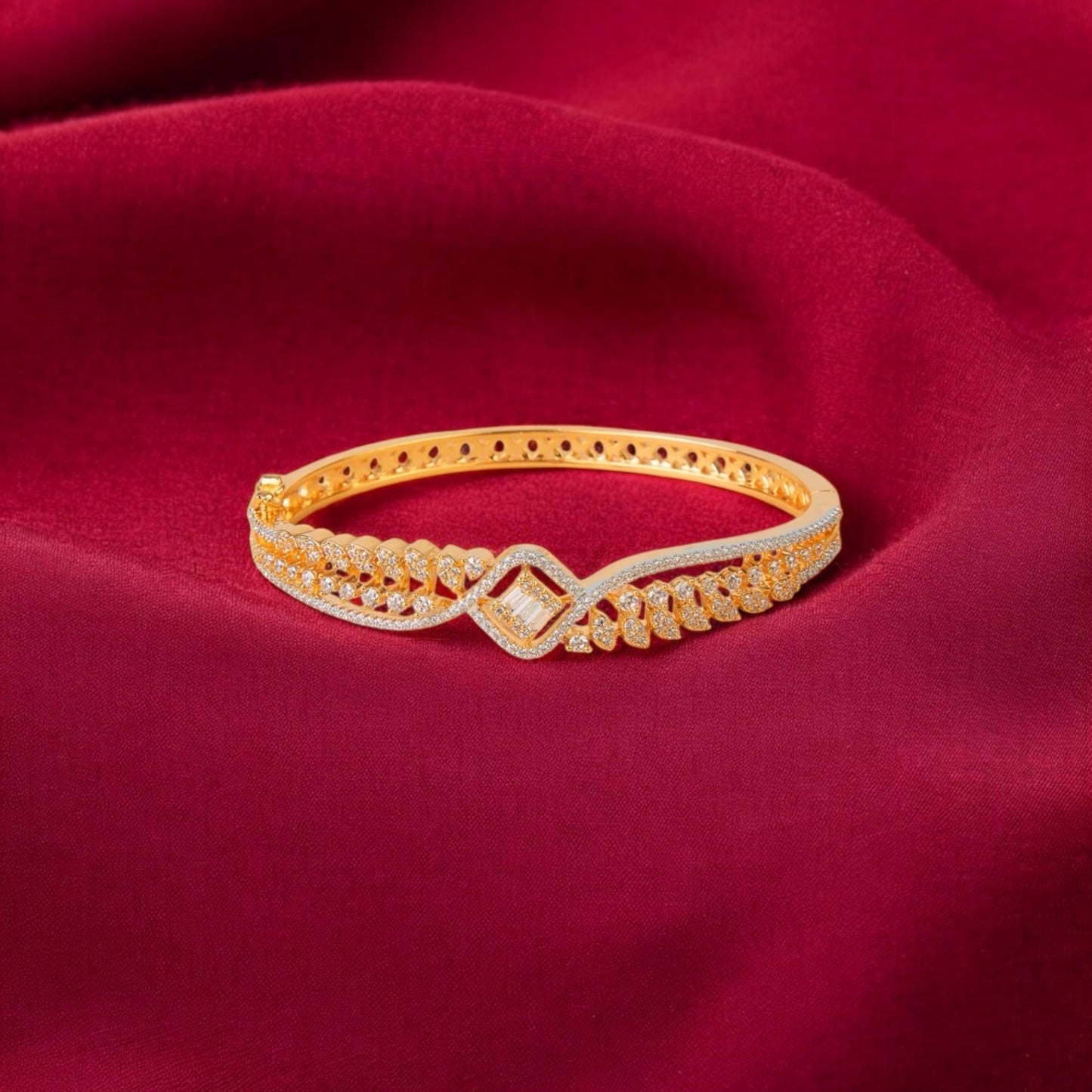 Gold plated American Diamond bracelet
