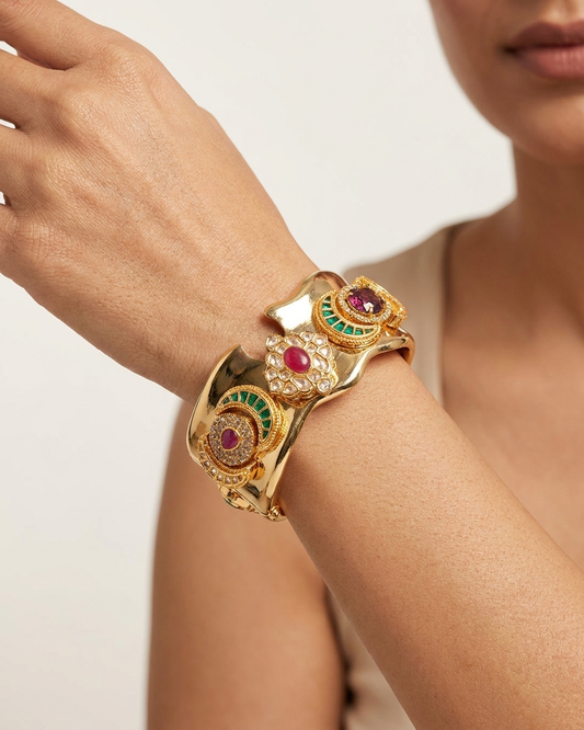 Gold plated fusion bracelet