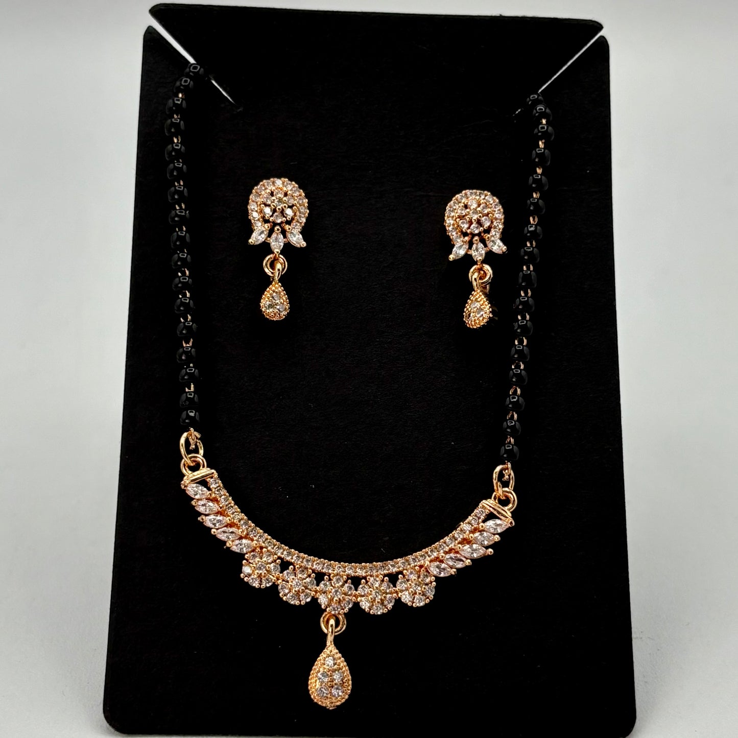 Rose gold mangal sutra
