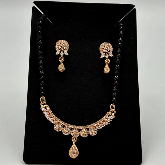 Rose gold mangal sutra