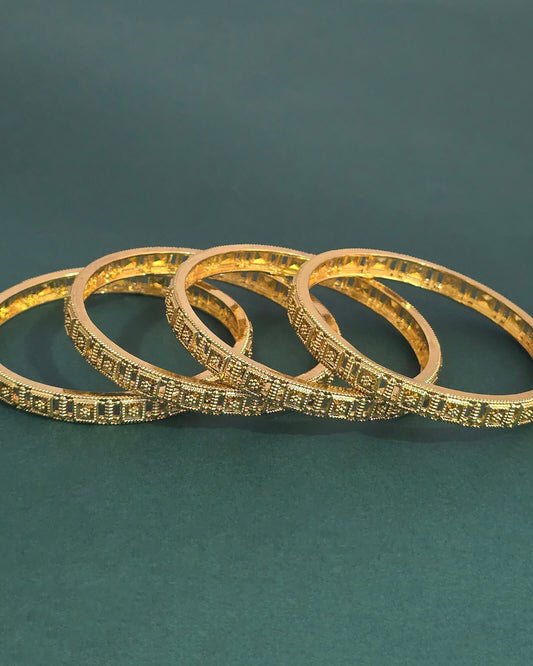 Gold plated bangles