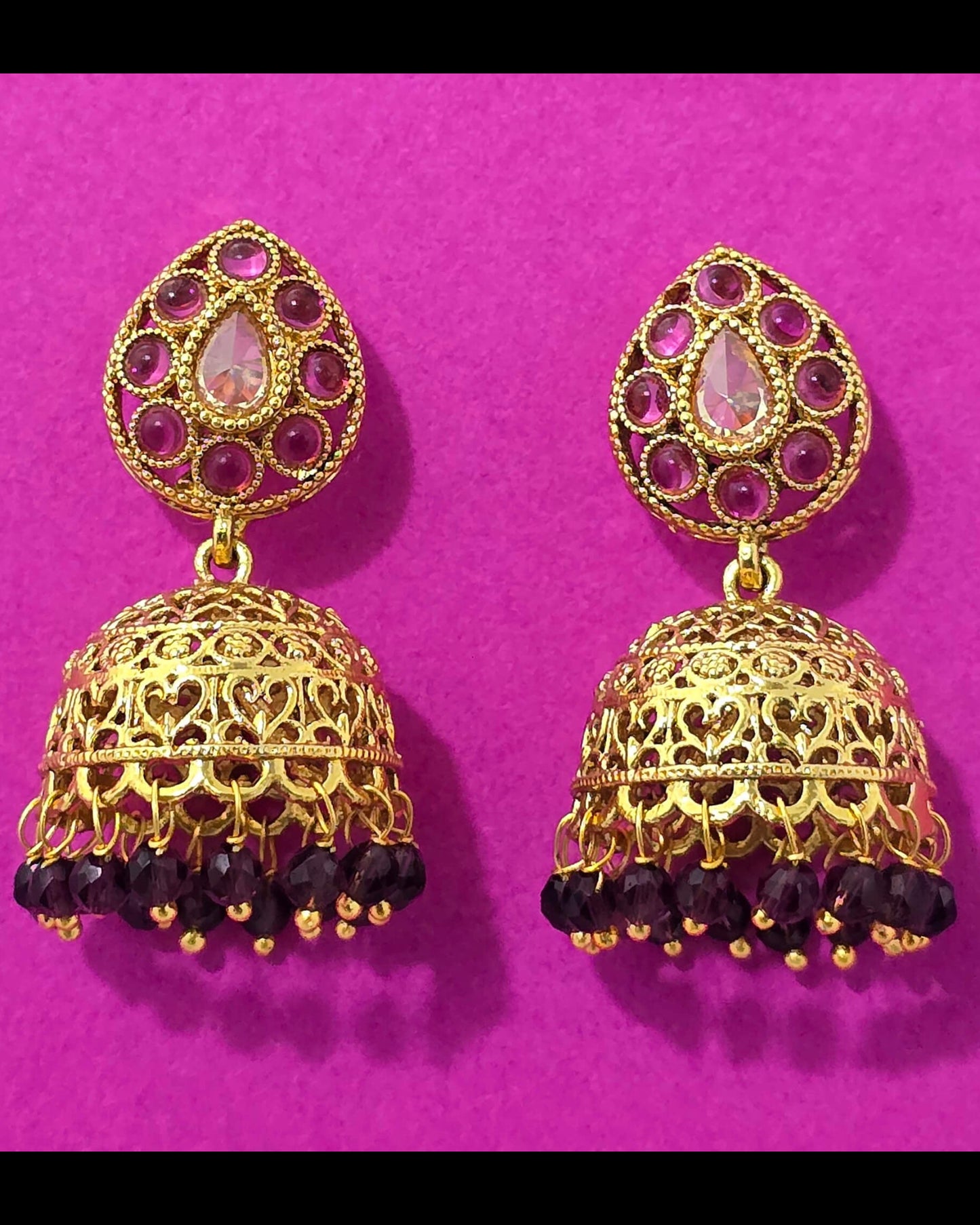 Gold plated jhumki