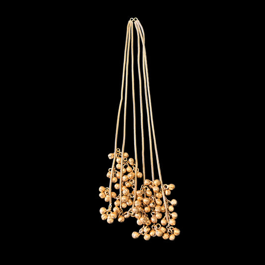 Gold plated earrings extension