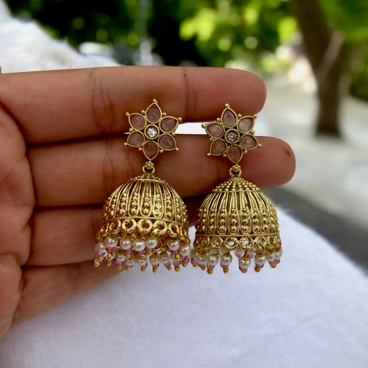 Gold plated jhumki