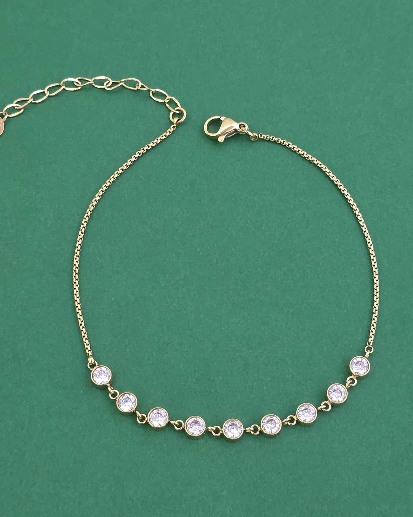 Gold plated western anklet