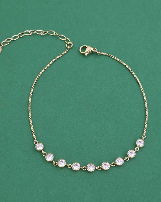 Gold plated western anklet