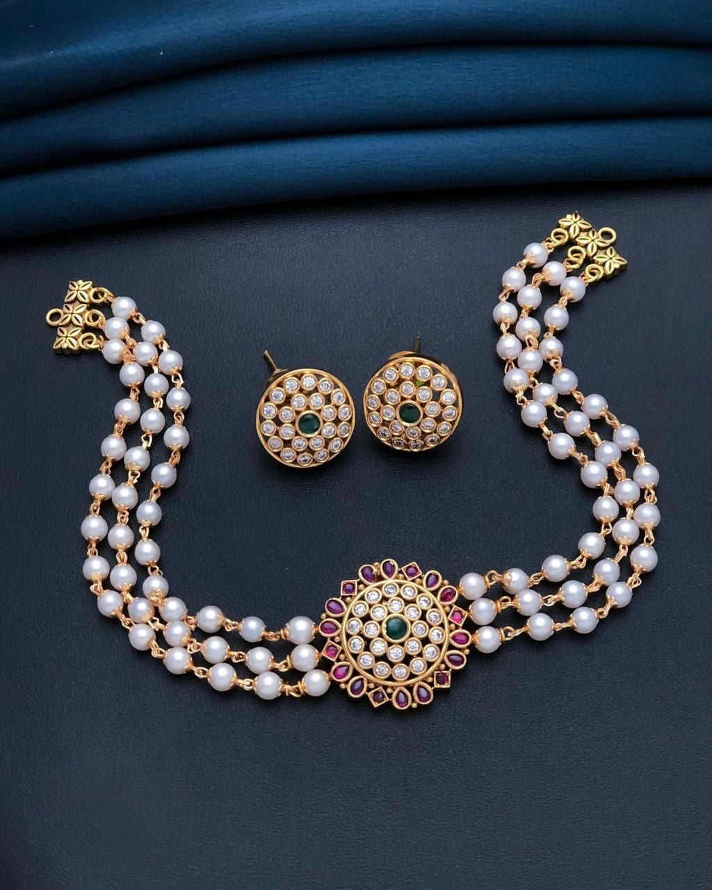 Gold plated choker set