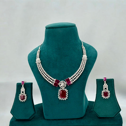 American Diamond necklace set