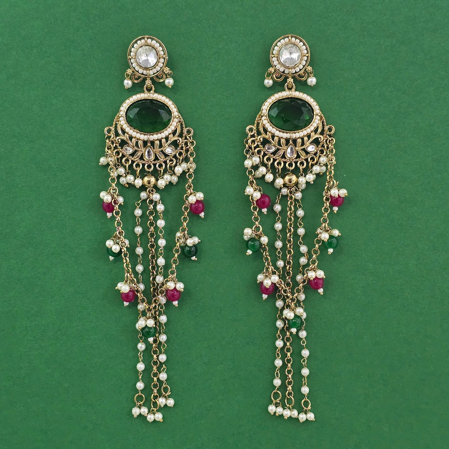 Long Kashmiri earrings