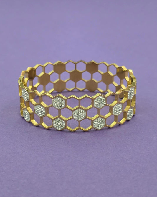 Anti tarnish openable western bracelet