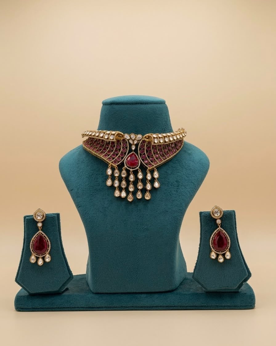 Gold plated choker set