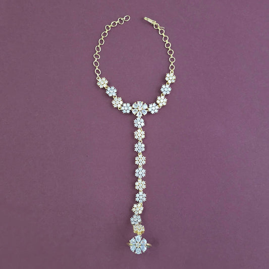 American Diamond hath pan with 2tone and mehndi plating