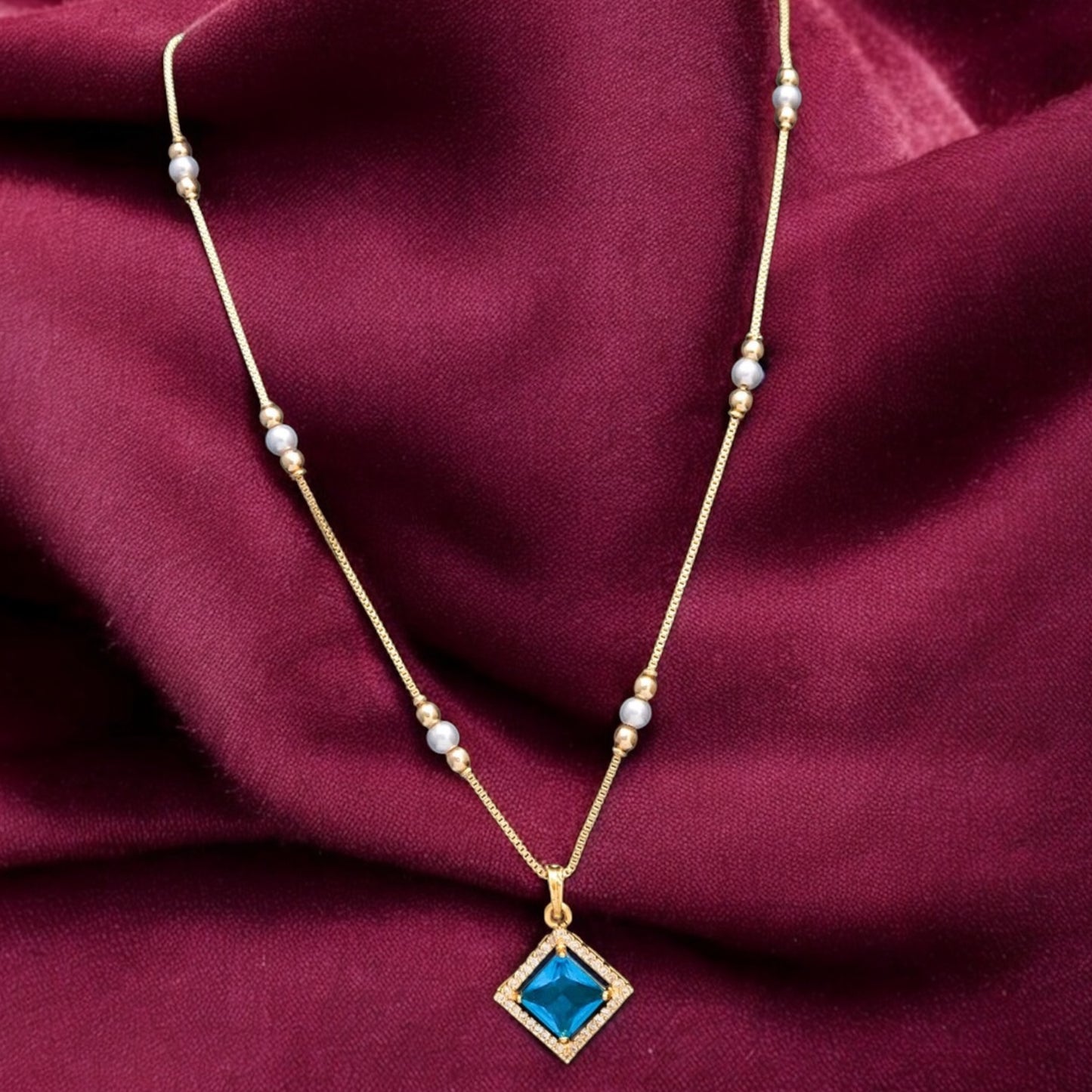 Gold plated chain pendant