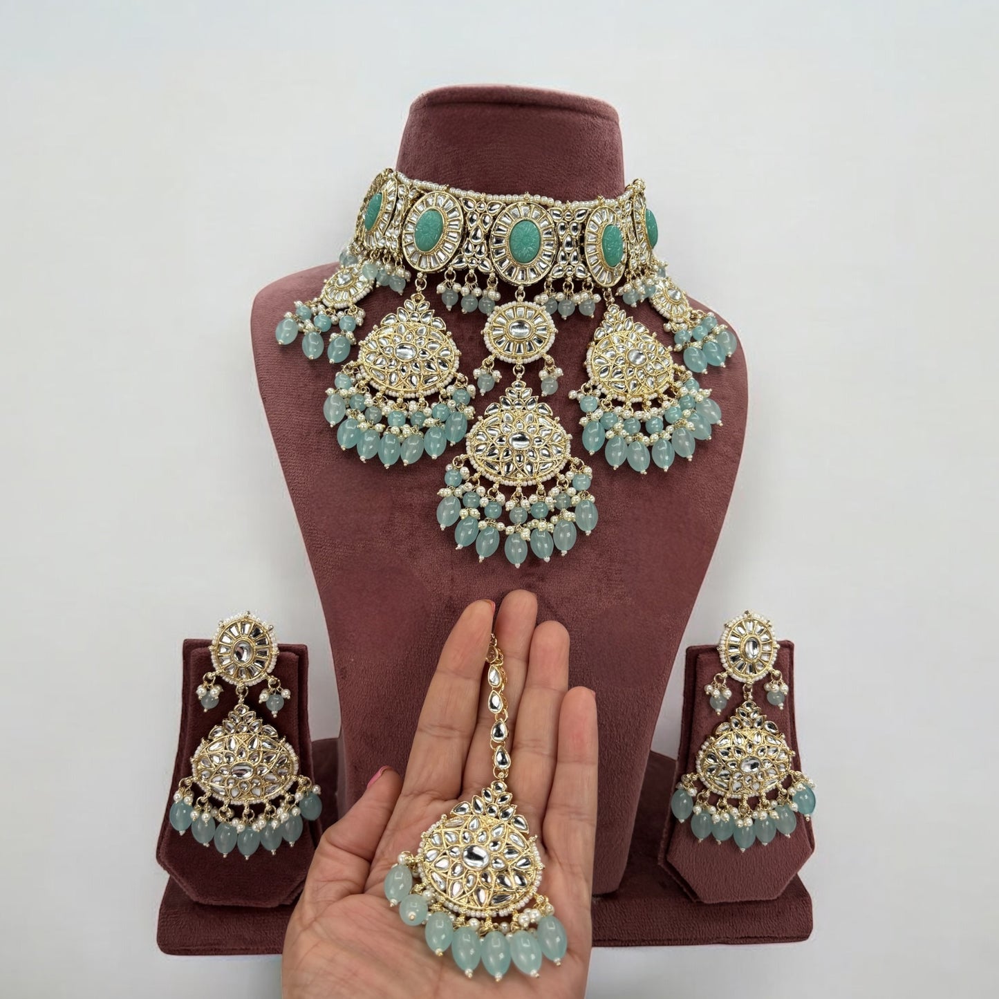 Beads choker/necklace set
