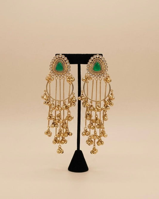 Gold plated Kashmiri earrings