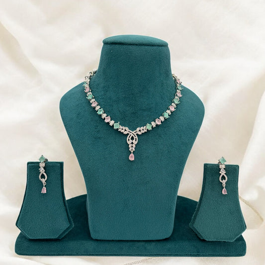 American Diamond necklace set