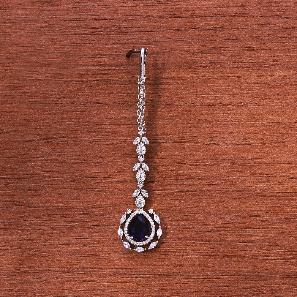 Silver American Diamond matha tikka