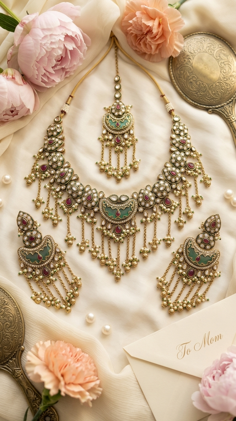 Gold plated heritage collection necklace set