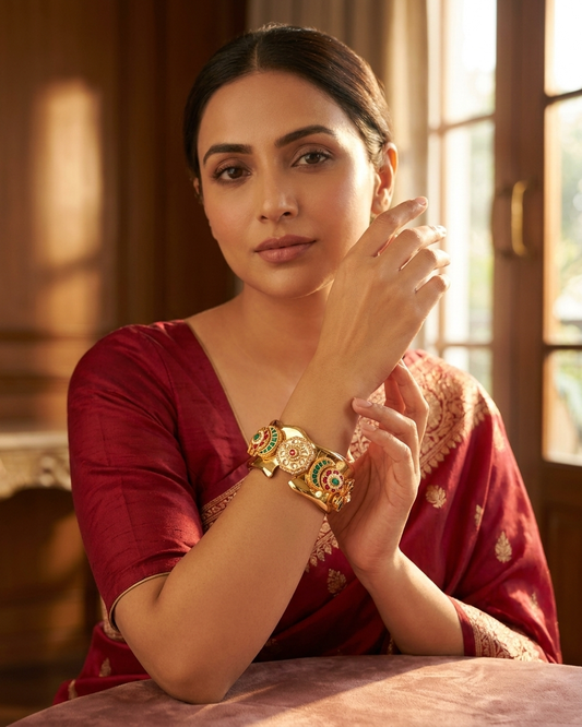 Gold plated fusion bracelet