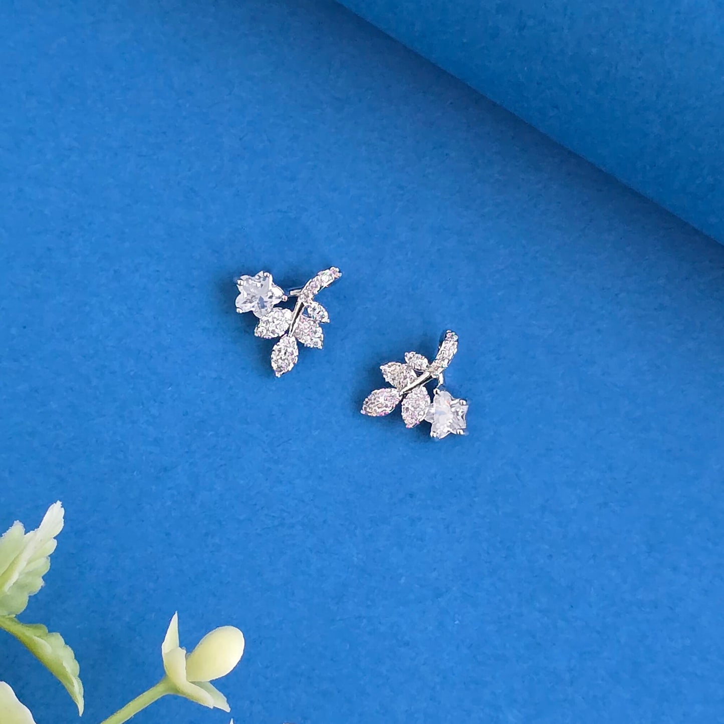 Silver plated American Diamond studs