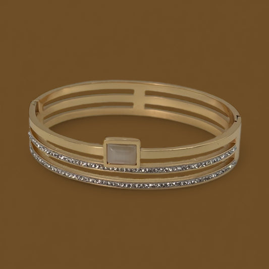 Gold plated Cz bracelet