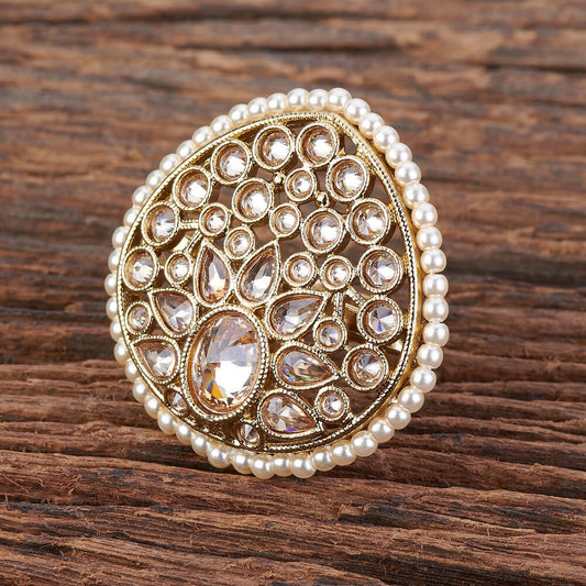 Mehndi plated adjustable ring