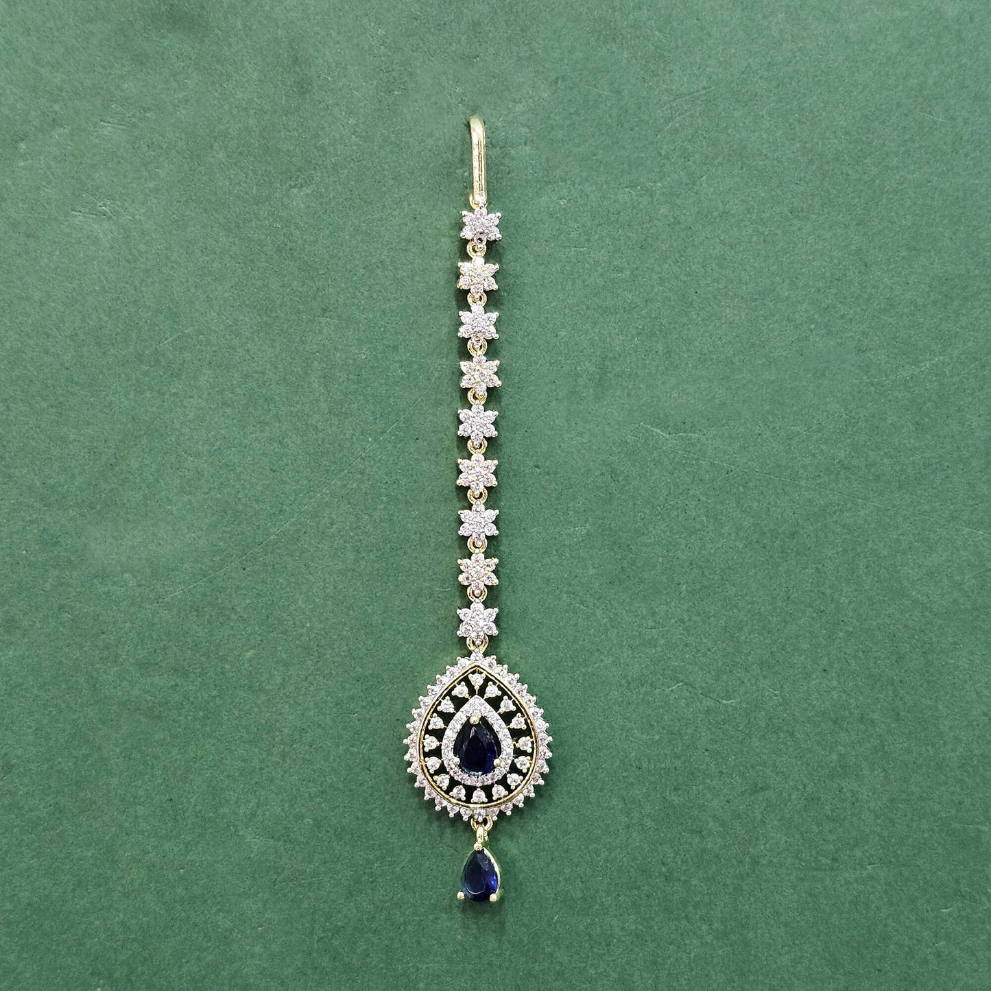 American Diamond tikka with 2tone plating