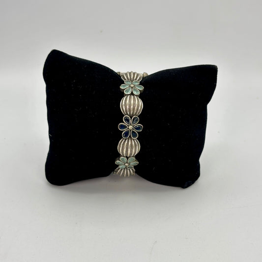 Silver oxidized openable kada