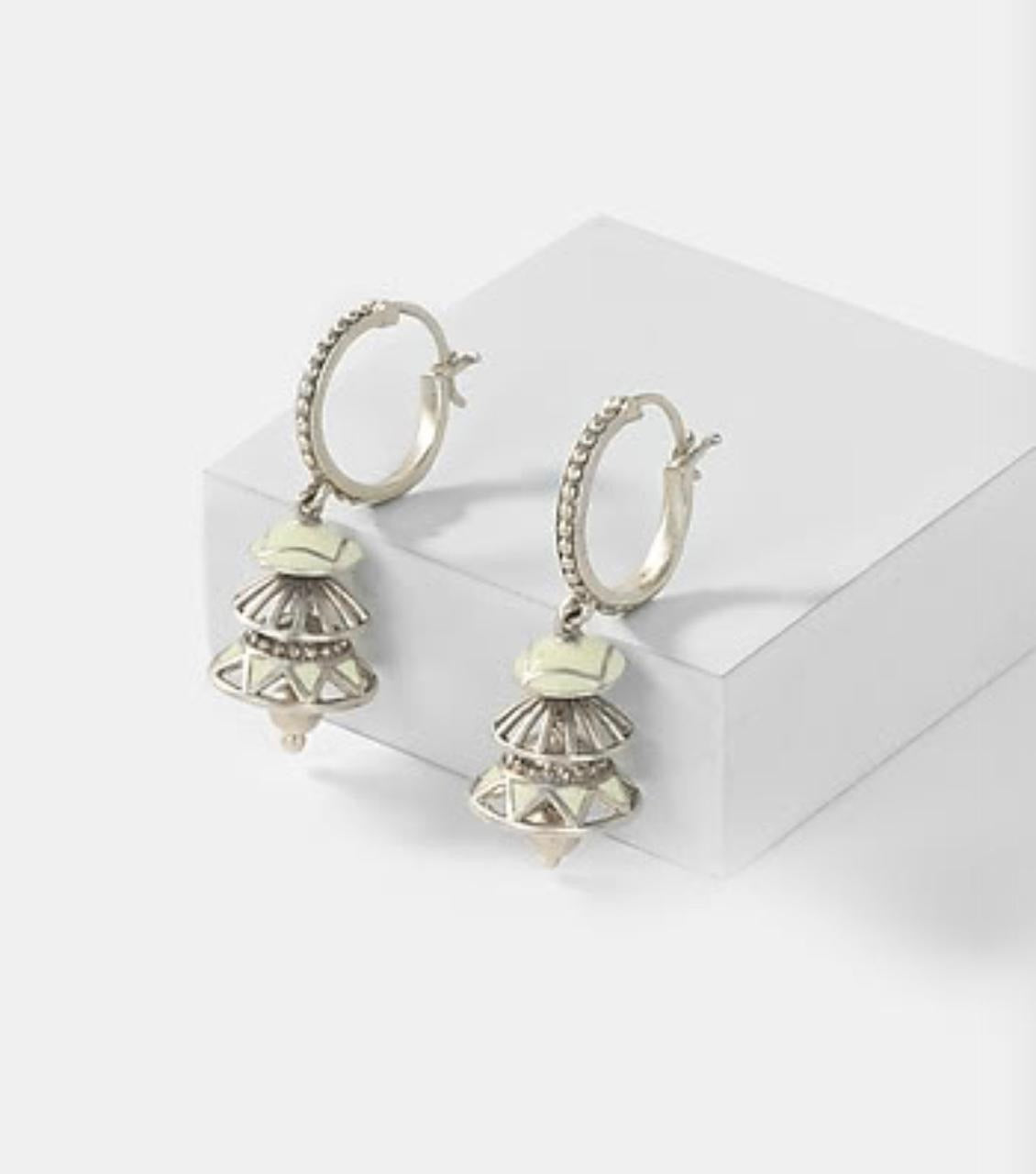 German silver earrings.