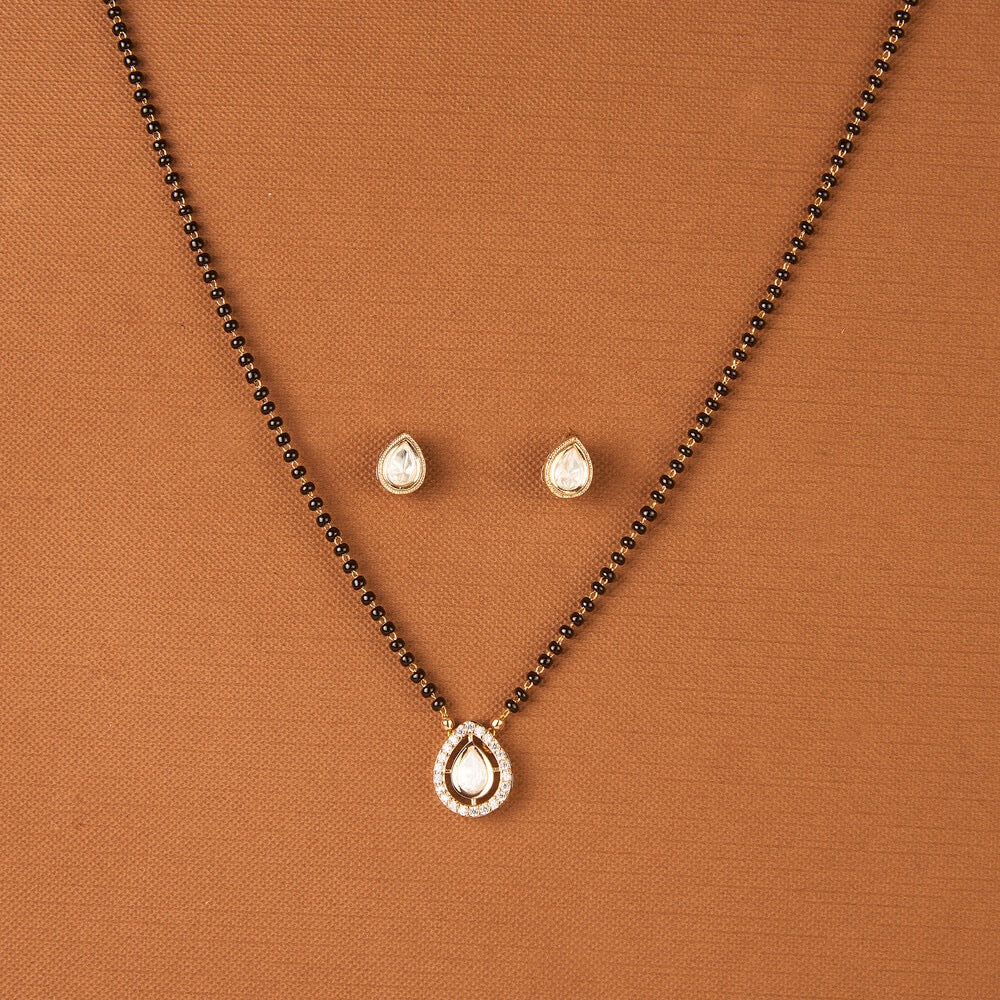 2tone American Diamond mangalsutra