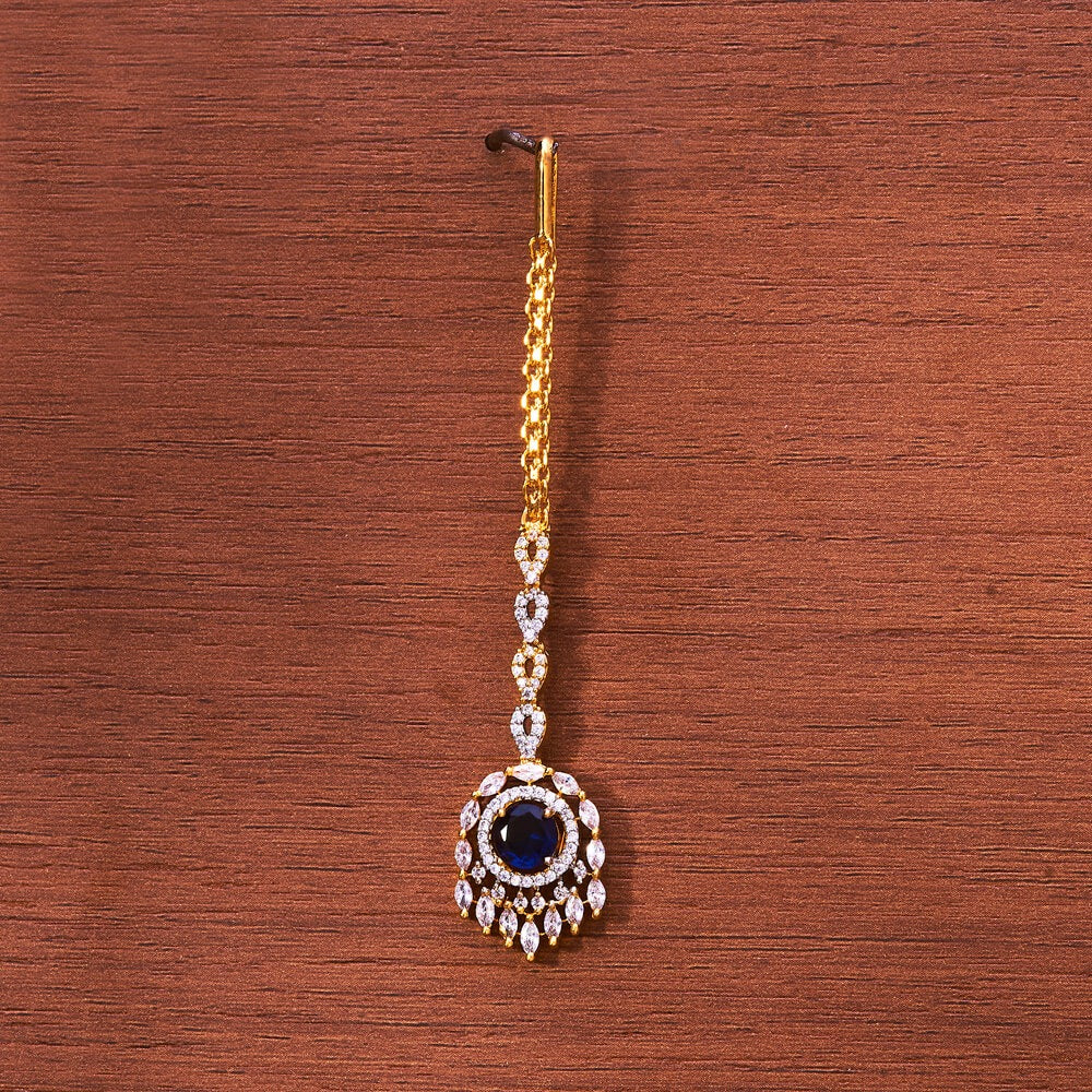 2tone plated American Diamond matha tikka