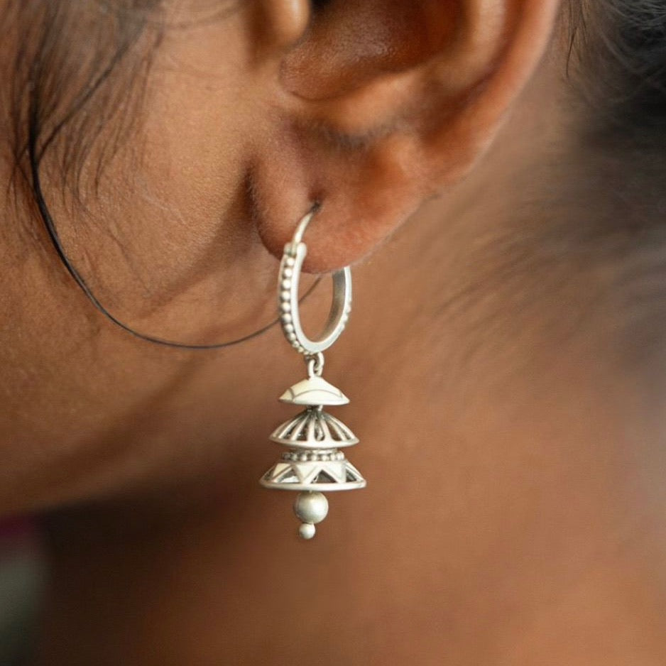 German silver earrings.