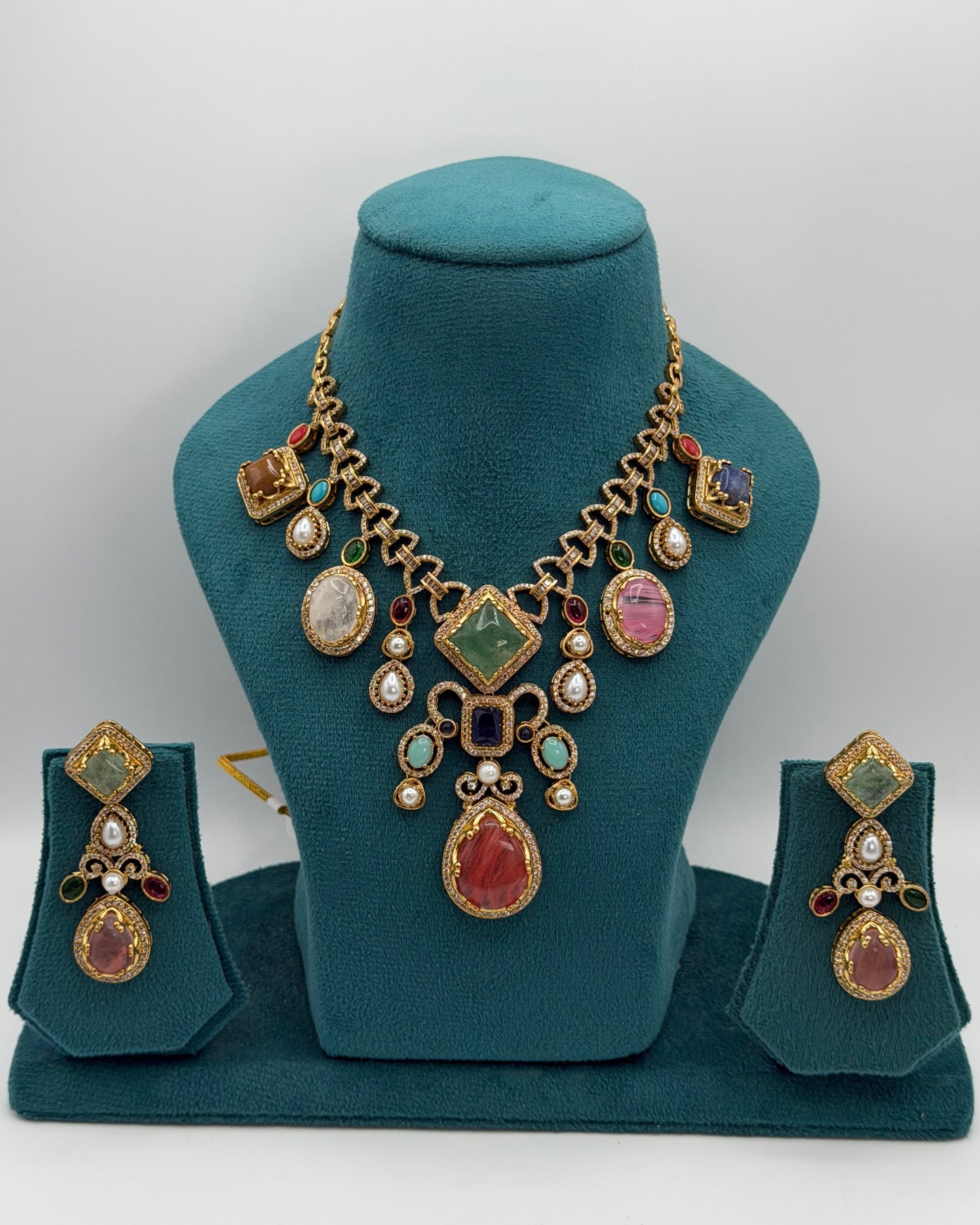 Sabhyasachi inspired Gold plated necklace set
