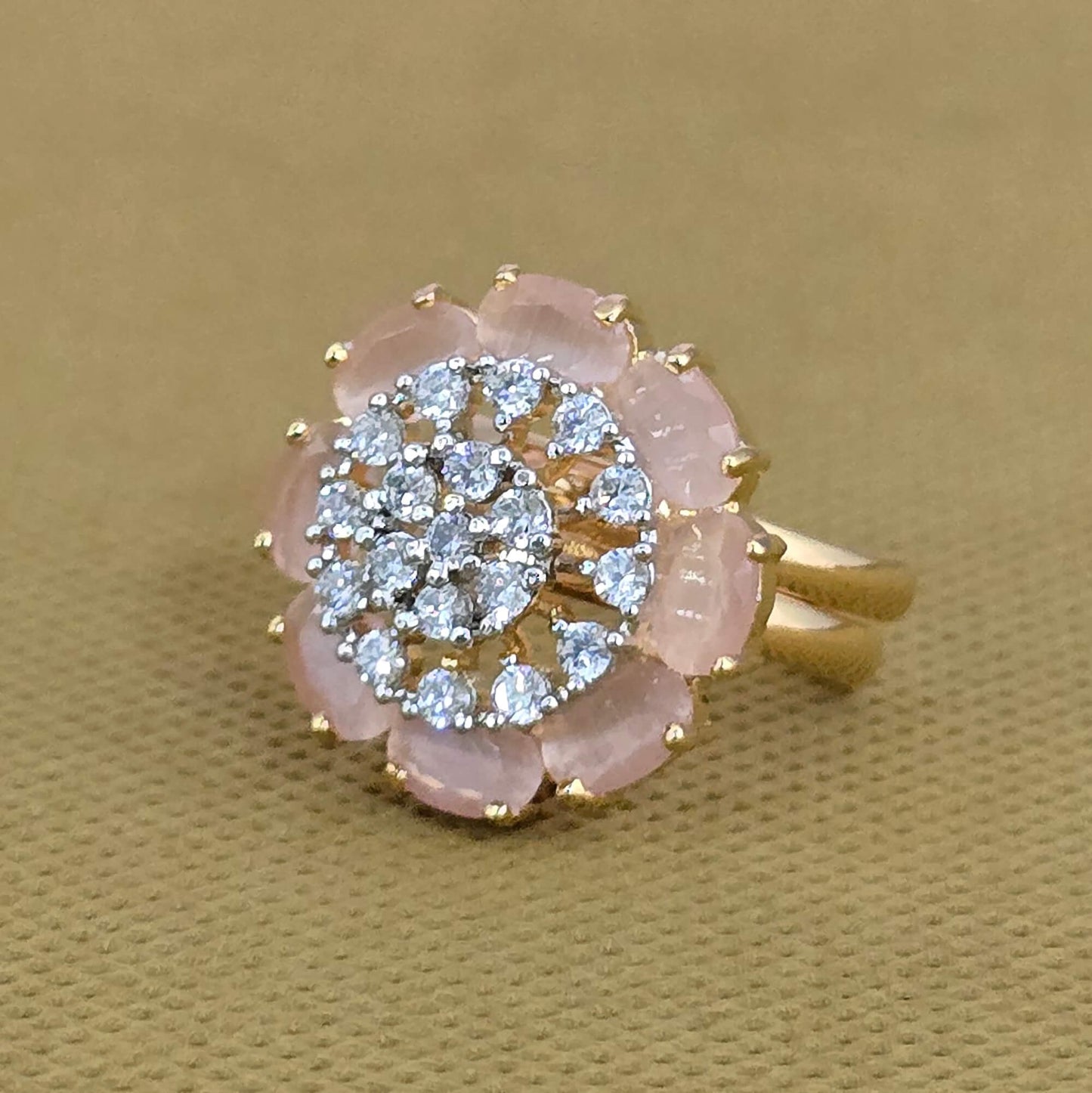 Gold plated American Diamond rings