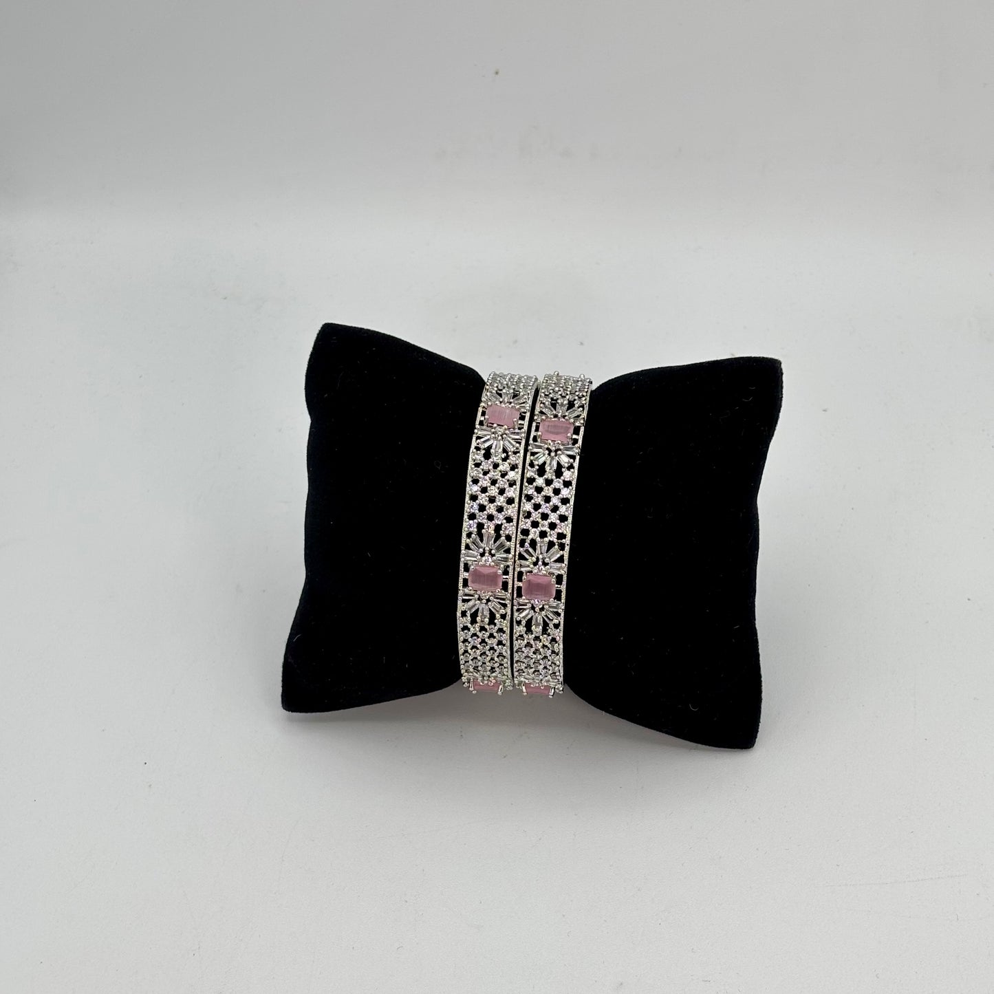 Silver American Diamond bangles