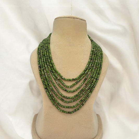 Seven layers green mala