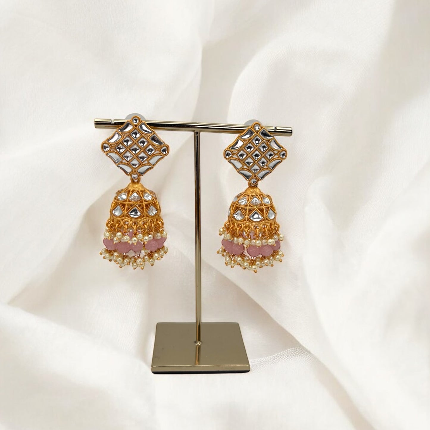 Matte gold plated jhumki