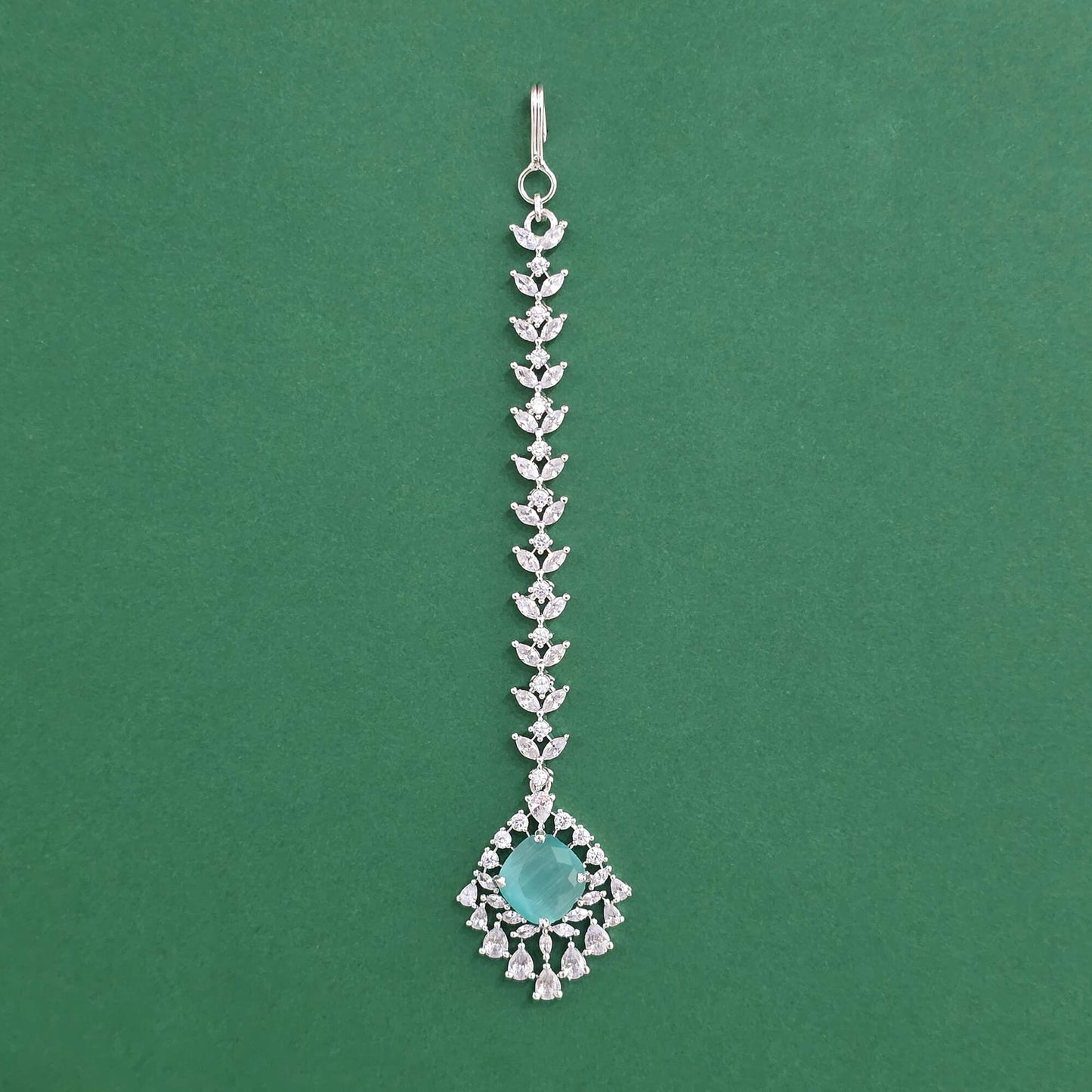Silver American Diamond matha tikka