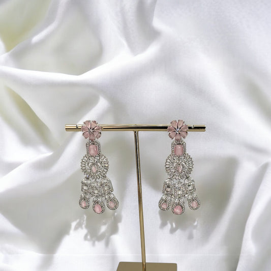 Silver American Diamond earrings