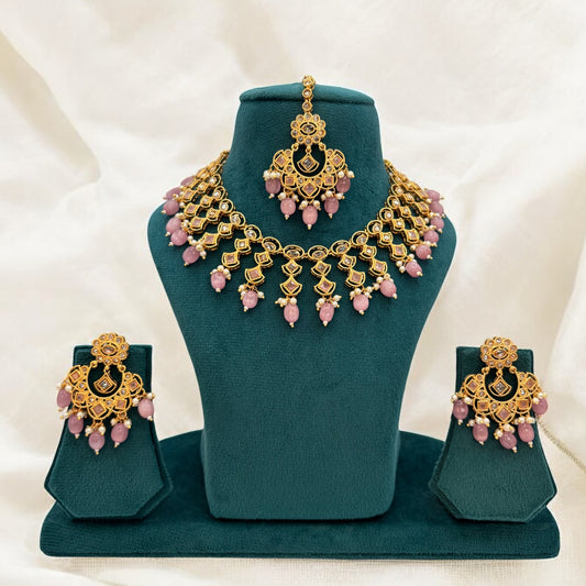 Gold plated necklace sets