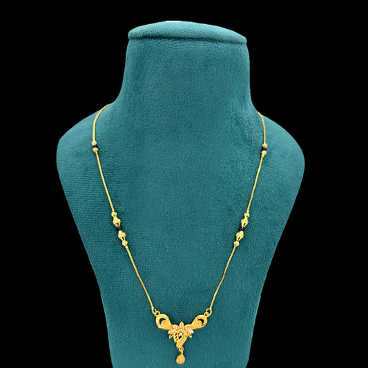 Gold plated chain pendant