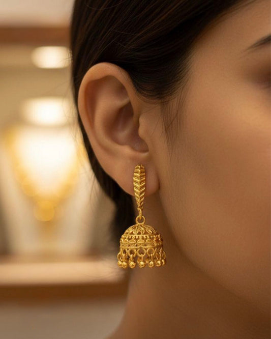 Gold plated small jhumki