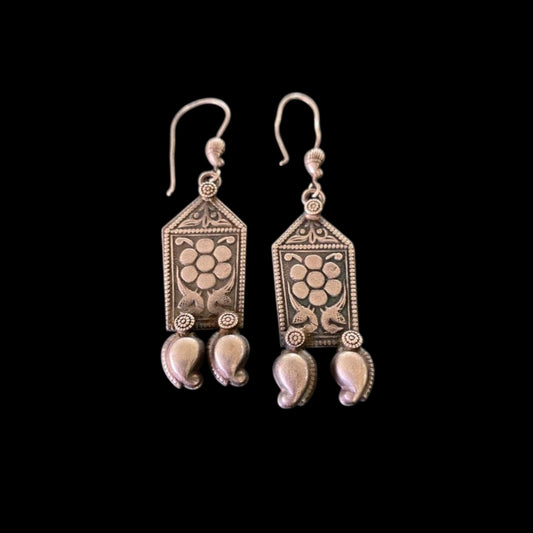 German silver oxidized danglers