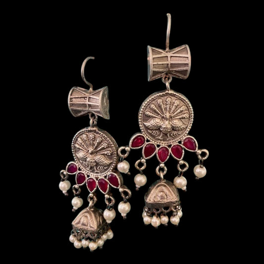 German silver long jhumki