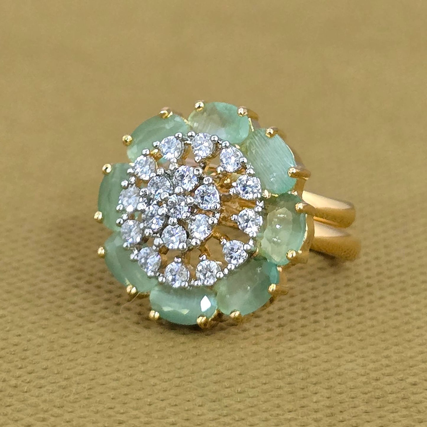 Gold plated American Diamond rings