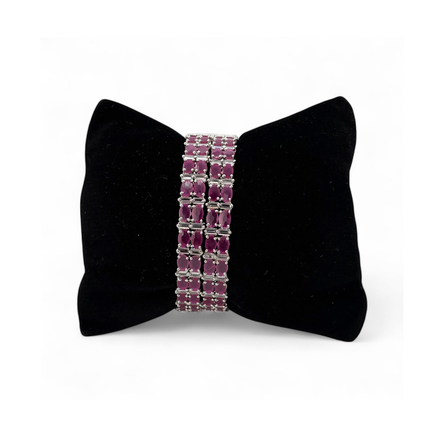 American Diamond pink bangles